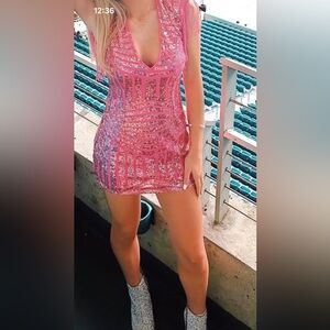 Superdown - carly fringe mini dress